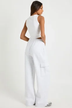 boohoo Jogger Cargo Taille Haute Jambes Larges<Femme Pantalons|Athleisure