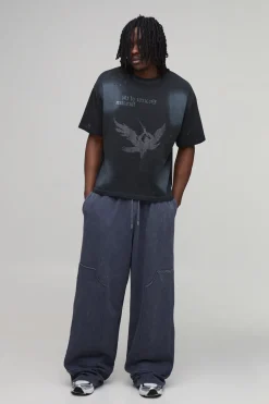 boohooMAN Jogger Charpentier Grande Taille Coupe Ample Jambe Large Décontractée<Homme Tout Afficher|Jogging