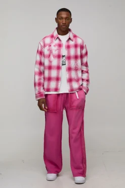 Jogger Coupe Baggy Avec Coutures Apparentes Effet Spray Wash