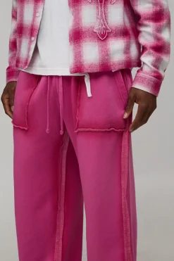 Jogger Coupe Baggy Avec Coutures Apparentes Effet Spray Wash