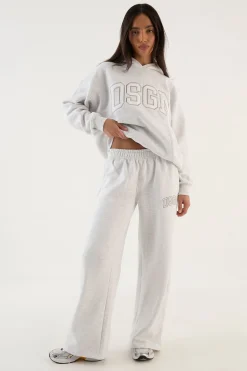 DSGN Studio Jogger Coupe Droite À Appliqué Collégial<Femme Pantalons|Dsgn Studio