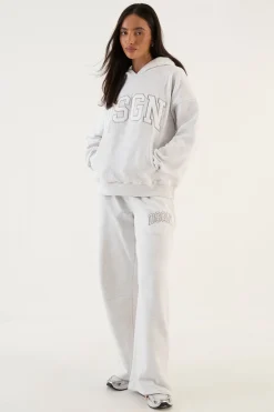 DSGN Studio Jogger Coupe Droite À Appliqué Collégial<Femme Pantalons|Dsgn Studio