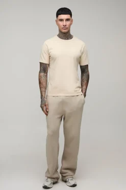 Jogger Coupe Droite À Broderie Florale Pour Homme Grand