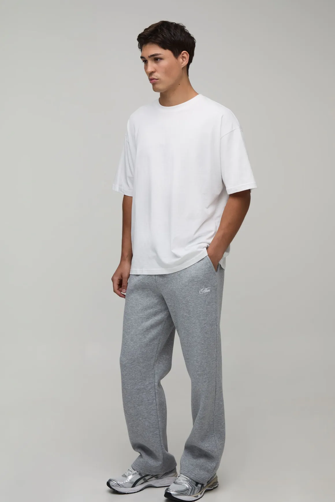 Jogger Coupe Droite Homme Avec Broderie Script