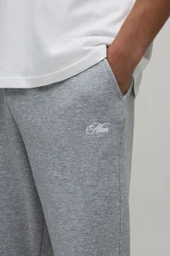 Jogger Coupe Droite Homme Avec Broderie Script