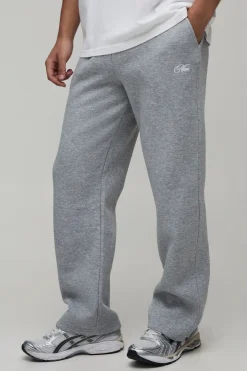 Jogger Coupe Droite Homme Avec Broderie Script