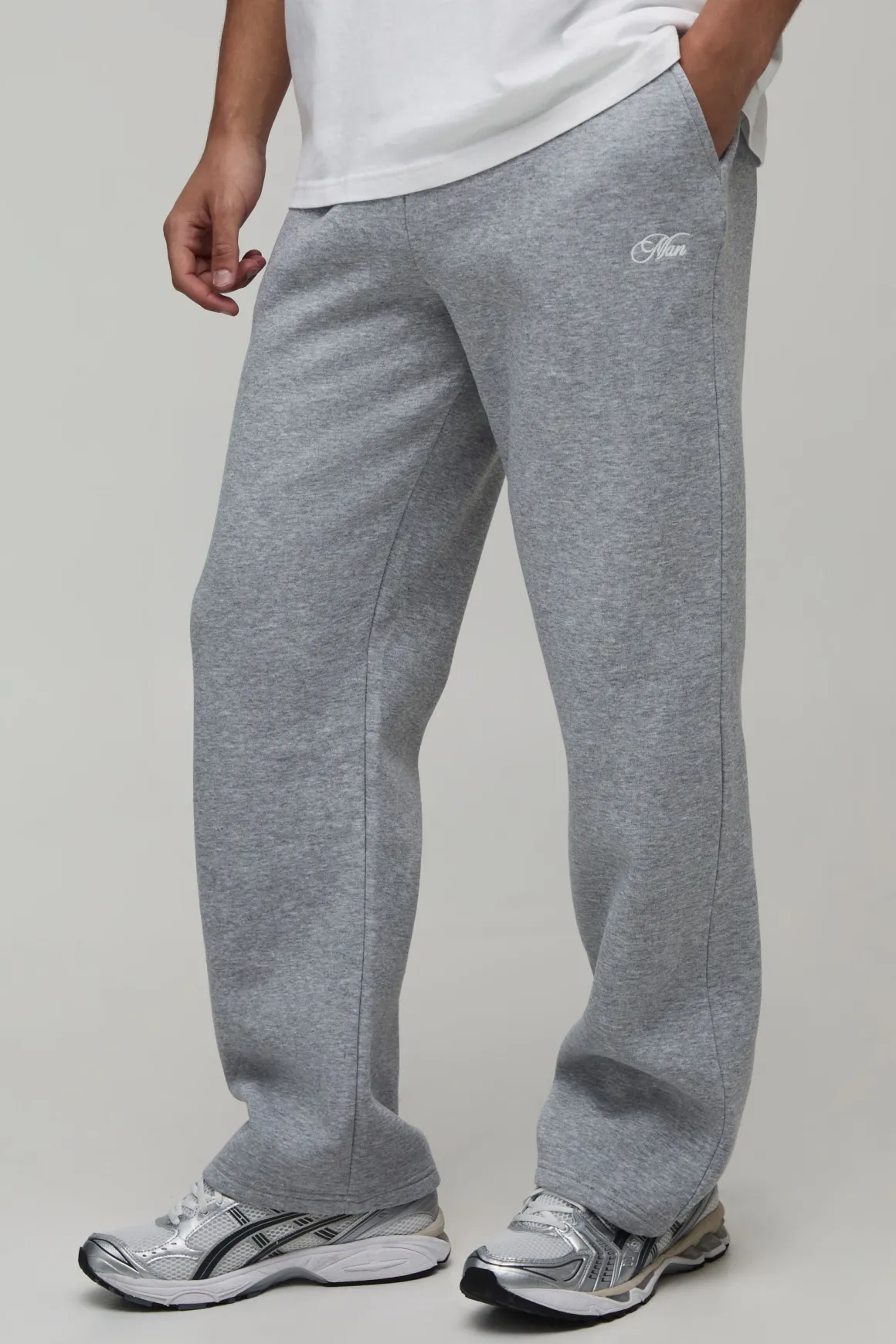Jogger Coupe Droite Homme Avec Broderie Script