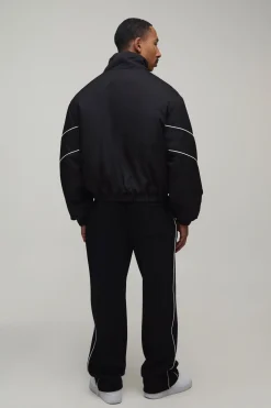 boohooMAN Jogger Coupe Droite À Passepoil<Homme Joggings|Jogging