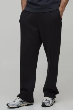 boohooMAN Jogger Coupe Droite À Pinces Effet Délavé<Homme Joggings|Jogging