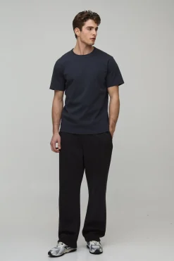 boohooMAN Jogger Coupe Droite À Pinces Effet Délavé<Homme Joggings|Jogging