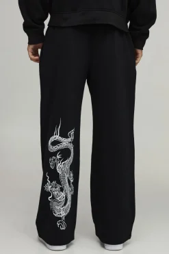 Jogger Coupe Large Imprimé Dragon