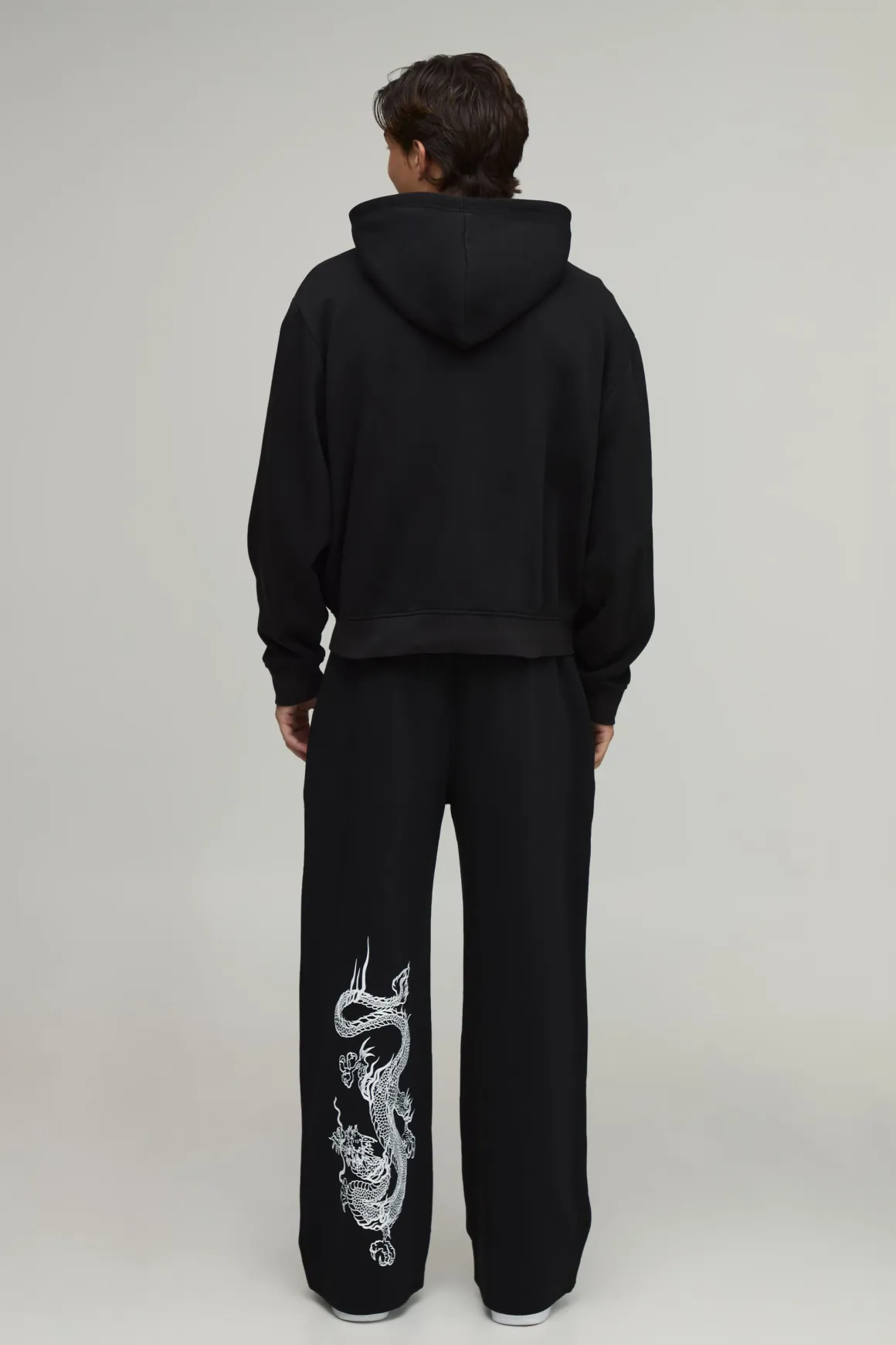 Jogger Coupe Large Imprimé Dragon