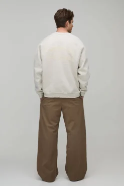 Jogger Coupe Large Texturé À Taille Élastiquée