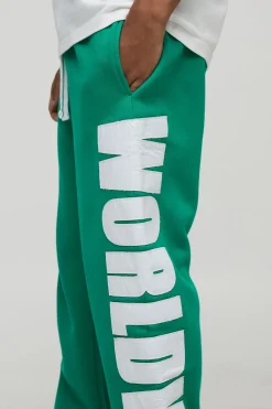 Jogger décontracté à appliqué Worldwide