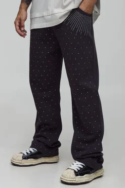 Jogger décontracté à détails en strass