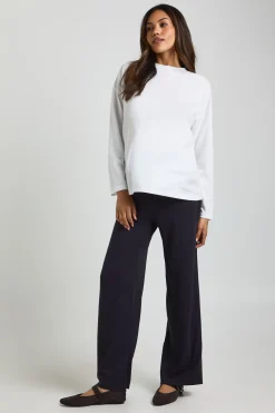 Jogger de maternité ultra doux à jambes larges et à taille élastique