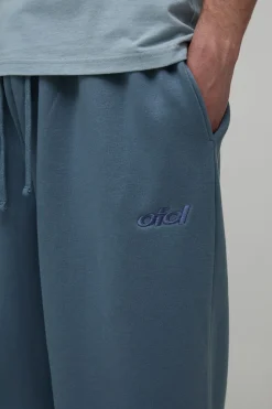 Jogger Délavé Brodé Coupe Ballon