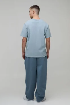 Jogger Délavé Brodé Coupe Ballon