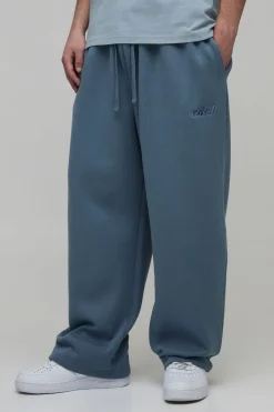 Jogger Délavé Brodé Coupe Ballon