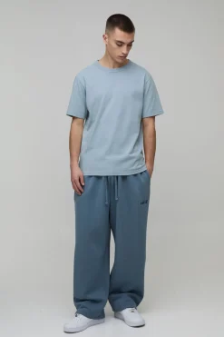 Jogger Délavé Brodé Coupe Ballon