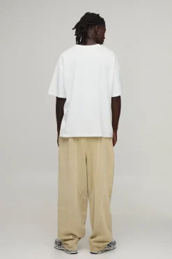boohooMAN Jogger Délavé À Détails De Coutures Et Coupe Ballon<Homme Joggings|Jogging
