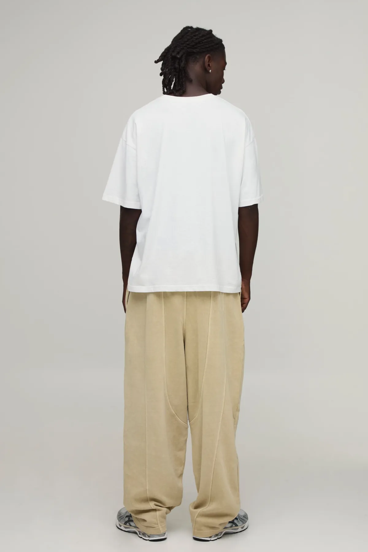boohooMAN Jogger Délavé À Détails De Coutures Et Coupe Ballon<Homme Joggings|Jogging