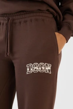 DSGN Studio Jogger Droit À Appliqué Rayé<Femme Pantalons|Dsgn Studio