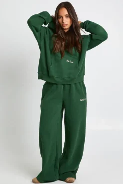 Jogger droit Ath Club brodé à taille profonde