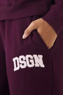 DSGN Studio Jogger Droit Avec Appliqué Collegiate<Femme Pantalons|Dsgn Studio