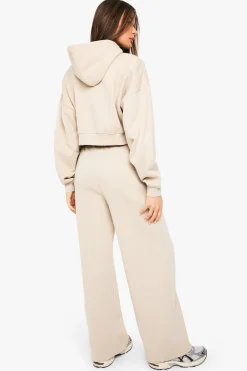 Jogger droit avec détails pintuck