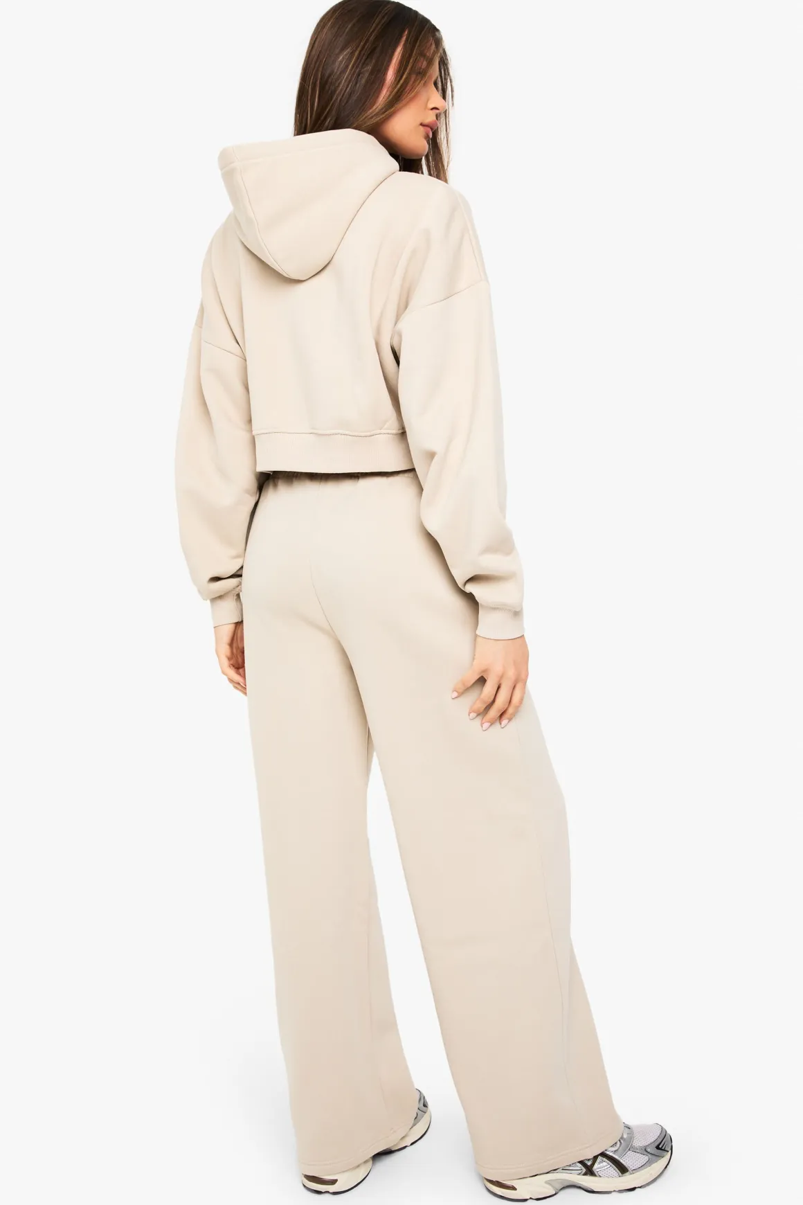 Jogger droit avec détails pintuck