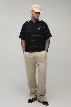 Jogger Droit Brodé Coupe Tall