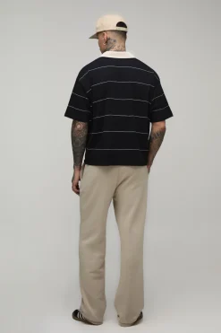 Jogger Droit Brodé Coupe Tall