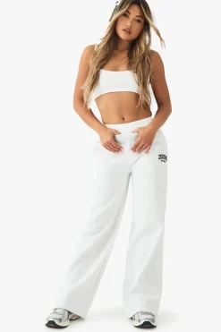 DSGN Studio Jogger Droit Brodé<Femme Pantalons|Basiques