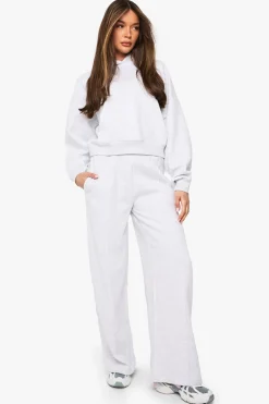 Jogger droit à détails pintuck