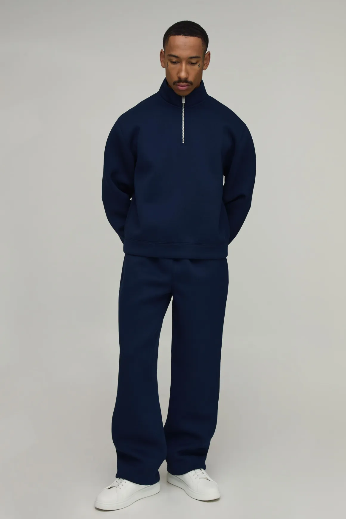 Jogger Droit En Tissu Scuba