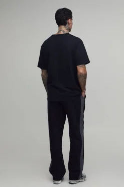 Jogger Droit À Panneaux Coupe Droite Pour Homme Grand