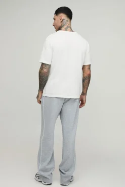 Jogger Droit À Passepoil Coupe Tall