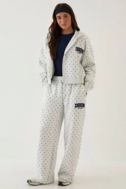 DSGN Studio Jogger Droit À Pois Avec Appliqué<Femme Pois|Joggings