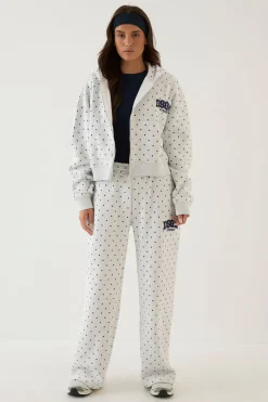 DSGN Studio Jogger Droit À Pois Avec Appliqué<Femme Pois|Joggings
