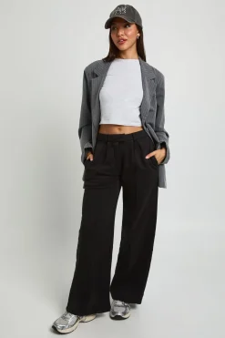Jogger Droit À Taille Ajustée