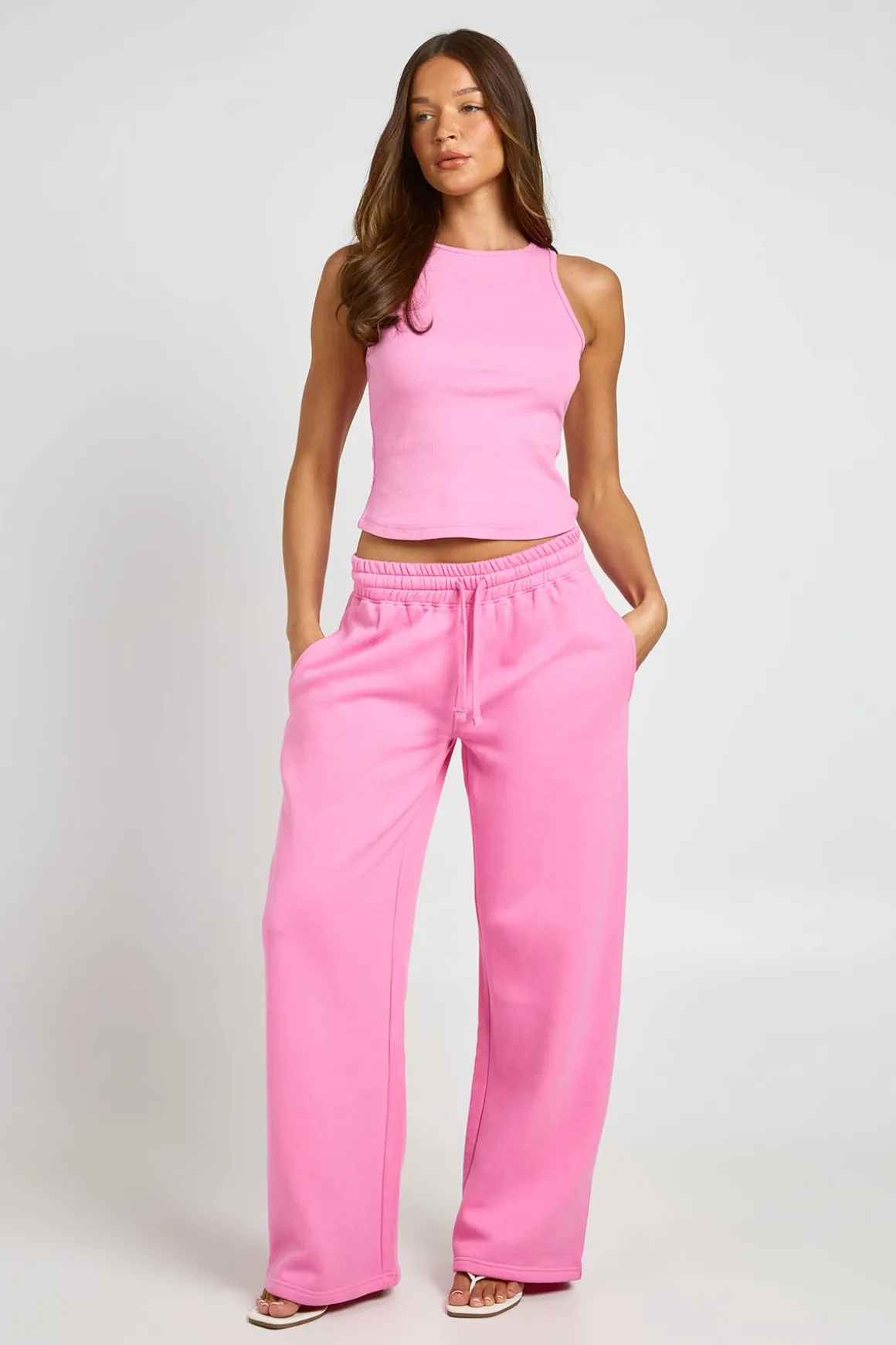 Jogger Droit Taille Mi-haute