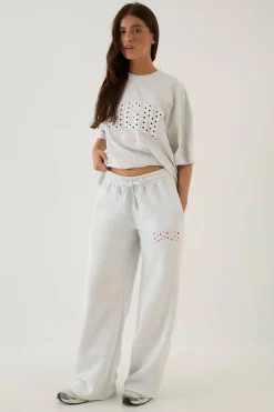 Jogger Dsgn Studio Jambe Droite À Appliqué À Pois