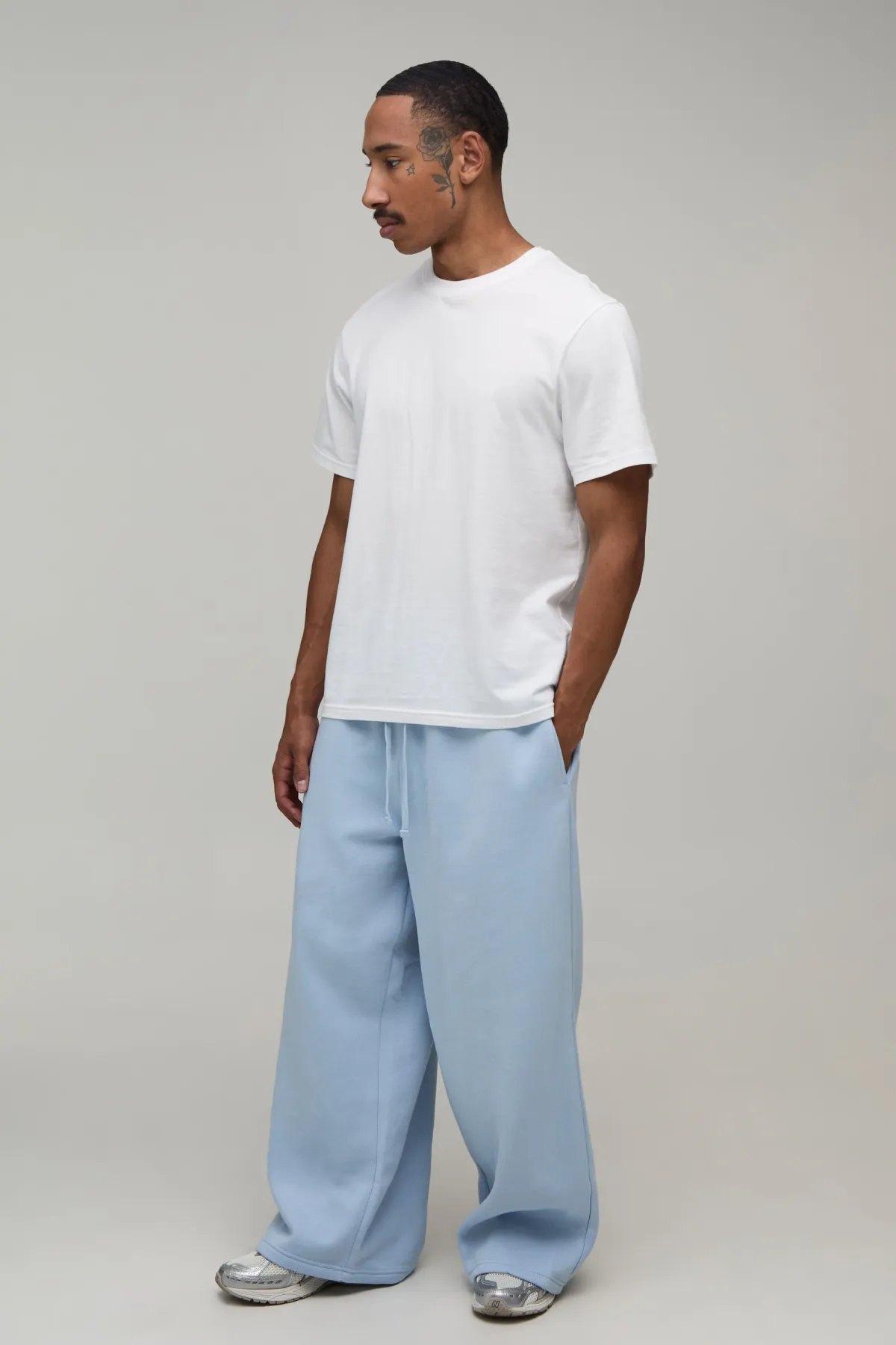 boohooMAN Jogger Essentiel À Jambe Extra Large<Homme Survêtements|Essentiels