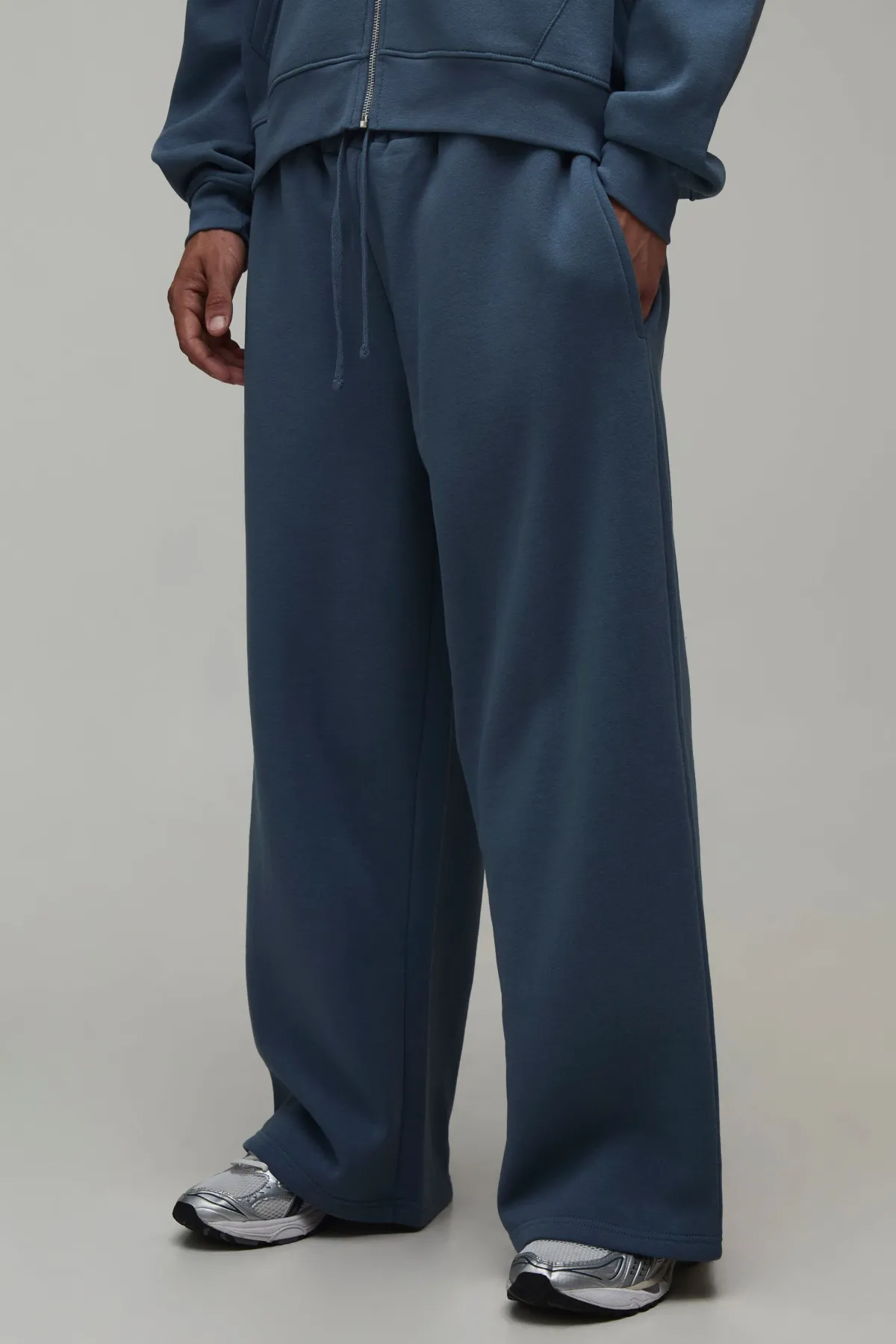 boohooMAN Jogger Essentiel À Jambe Large<Homme Tout Afficher|Jogging