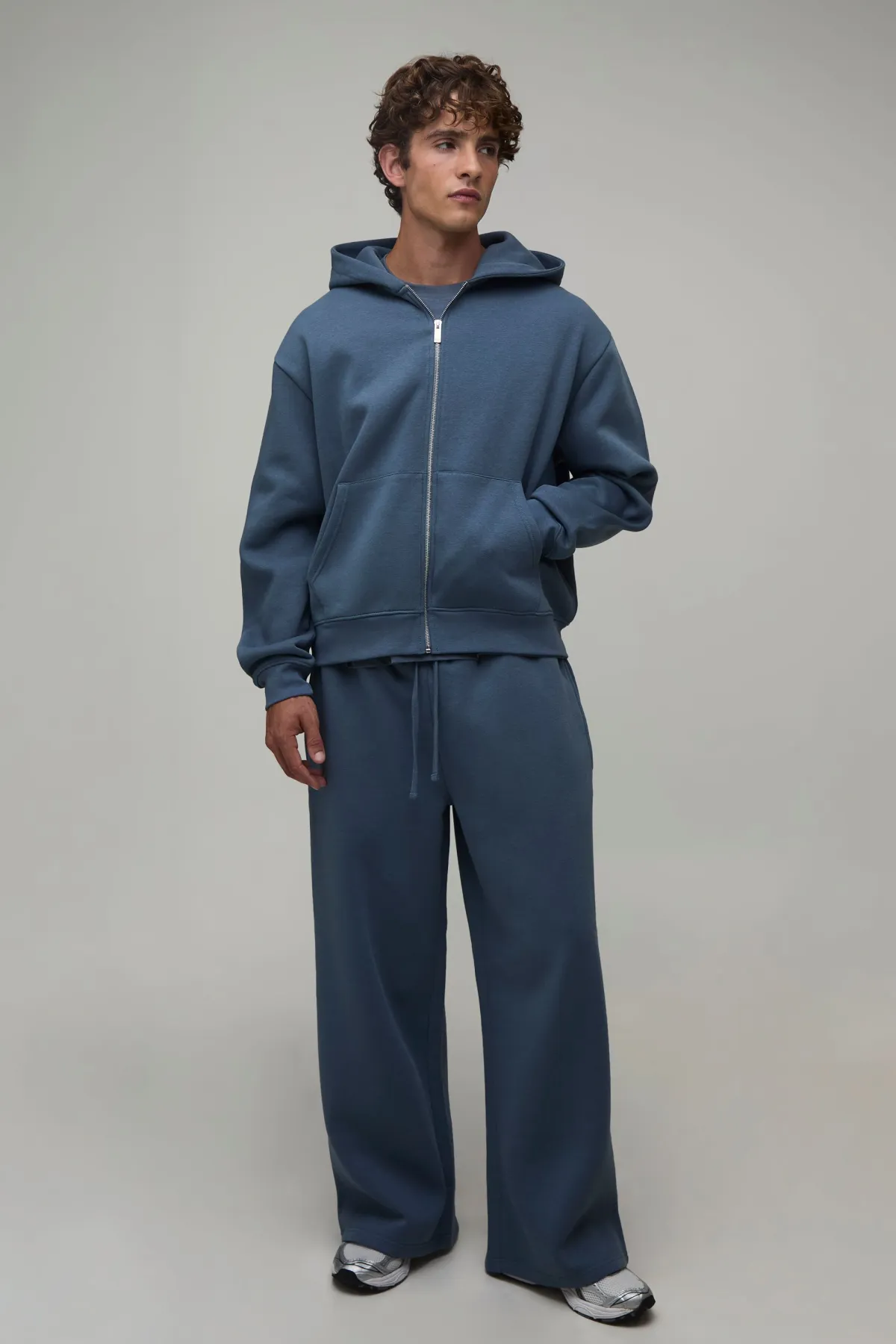 boohooMAN Jogger Essentiel À Jambe Large<Homme Tout Afficher|Jogging