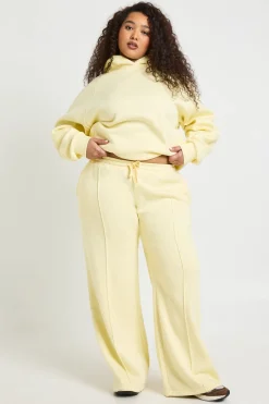 boohoo Jogger Grande Taille Basique À Jambe Droite Avec Détails De Pinces<Femme Pantalons|Basiques