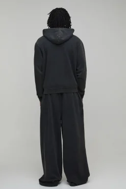 Jogger Grande Taille Lavé À Jambe Extra Large Essentiel