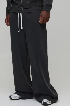 Jogger Grande Taille Lavé À Jambe Extra Large Essentiel
