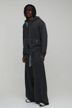 Jogger Grande Taille Lavé À Jambe Extra Large Essentiel